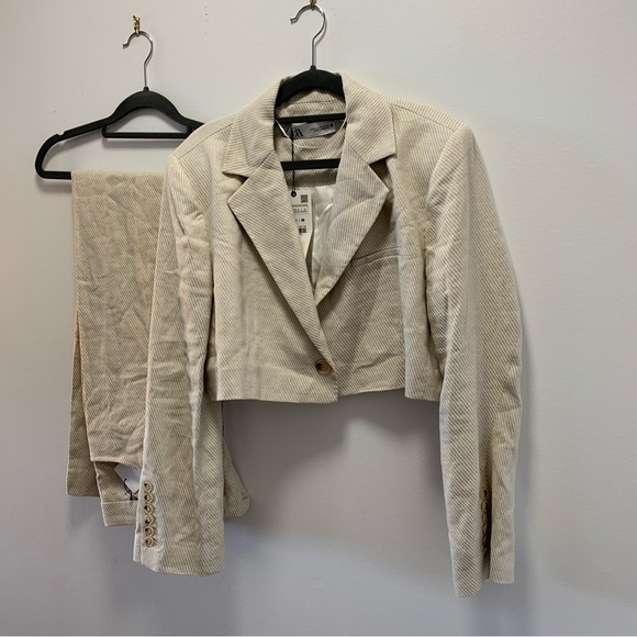 Zara SET Short Blazer & Pants Bloggers’ Favorite Rare Find Size XL - Picture 9 of 16